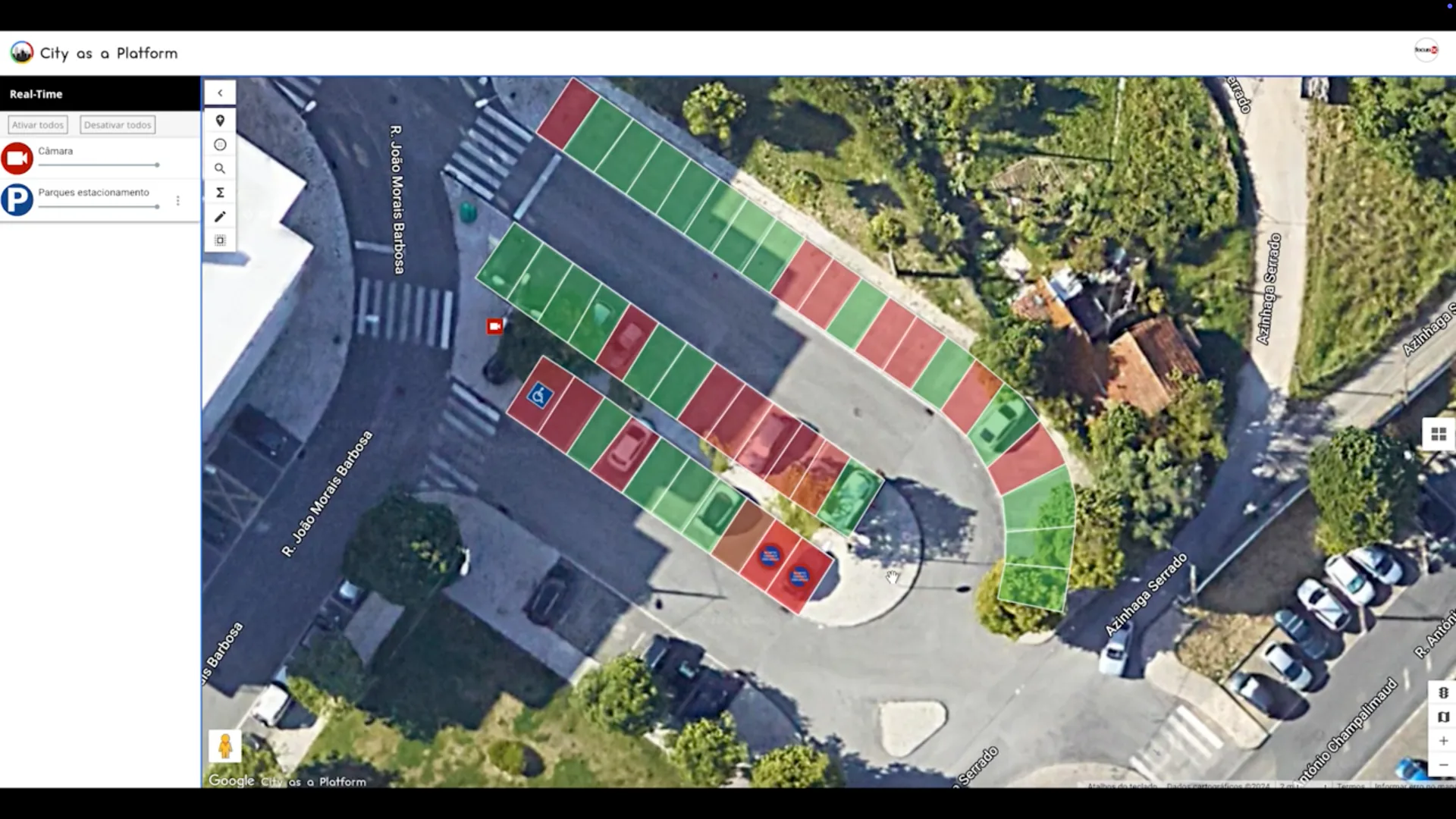 Mapify dashboard displaying analytics with charts and metrics, including layers, buildings, maps, apps, and data feeds statistics.